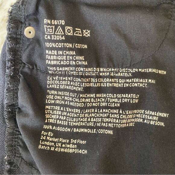 BDG Womens Super High Rise Cheeky Distressed Denim Shorts in Washed Black 27 - Picture 5 of 5